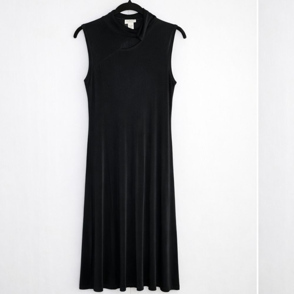 Chico’s Travelers Black Sleeveless Dress — Size 3